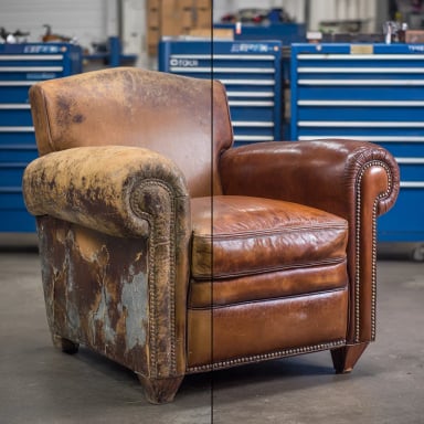 Sun Damage Leather Repair